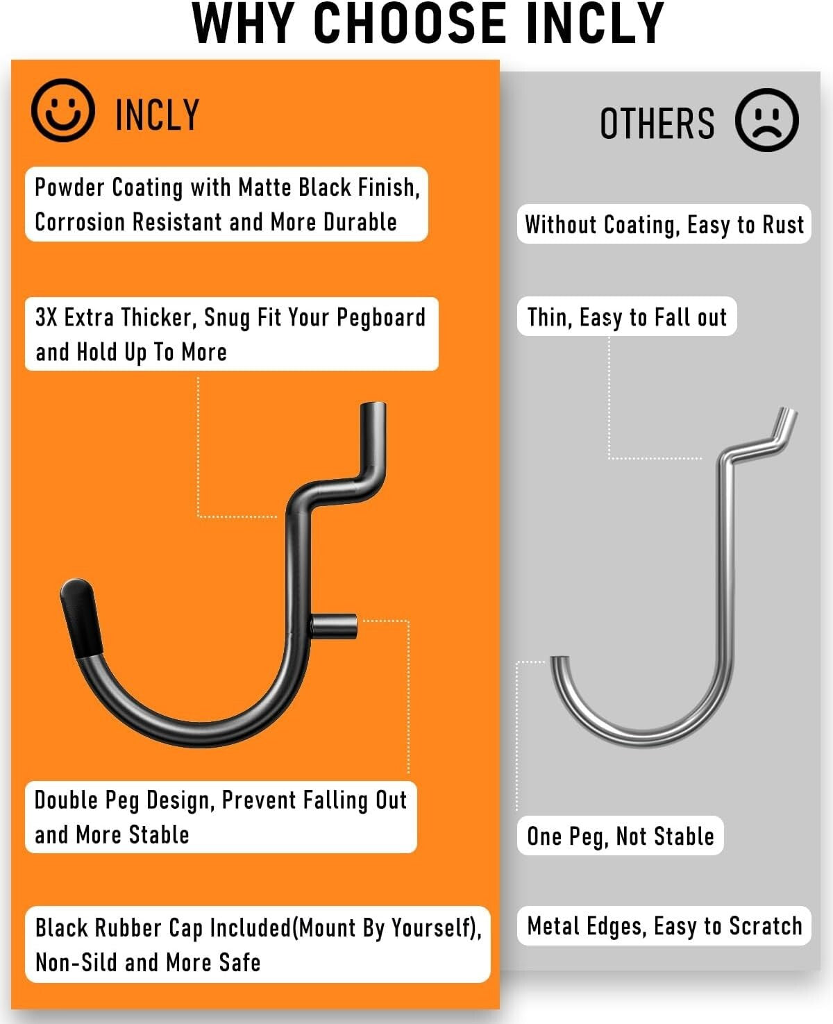 Adjustable Pegboard Accessory Kit - 276pcs for Tough & Stylish Garage Storage