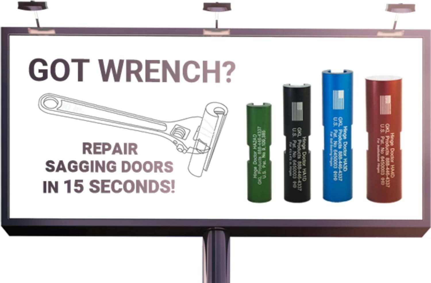 Versatile 4-Piece Hinge Adjustment Kit - Ideal for Commercial & Residential Use