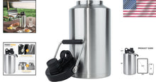 Load image into Gallery viewer, Wide Mouth Insulated Gallon Bottle - Sweatproof and Stylish Hydration Solution