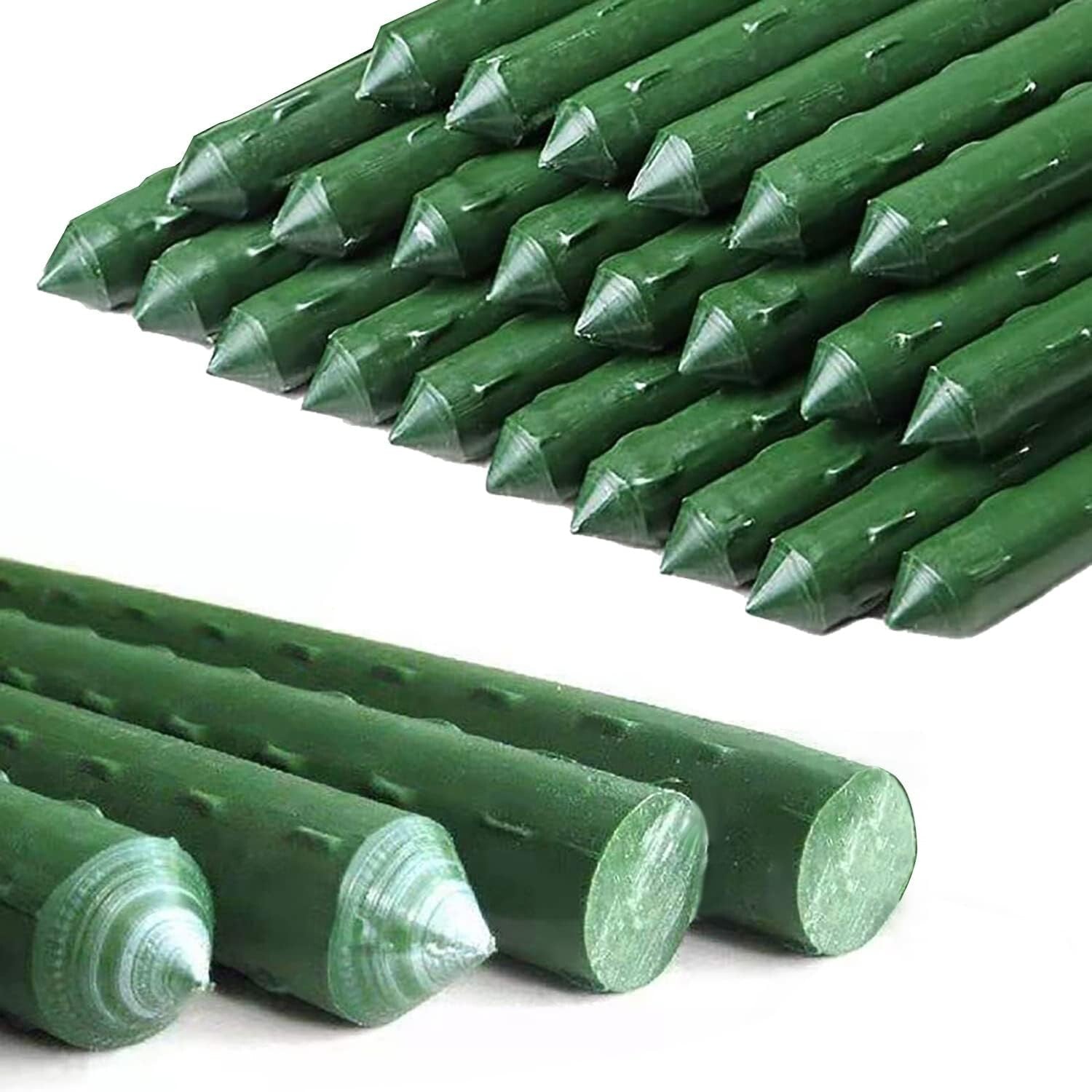 Garden Support Stakes – 25Pcs 72-Inch Stakes Ideal for Potted Plants & Vines