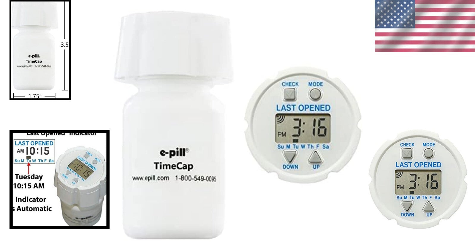 Reliable Medication Reminder Cap with Built-In Timer Display - Unisex Design