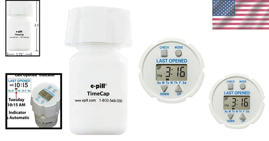Reliable Medication Reminder Cap with Built-In Timer Display - Unisex Design