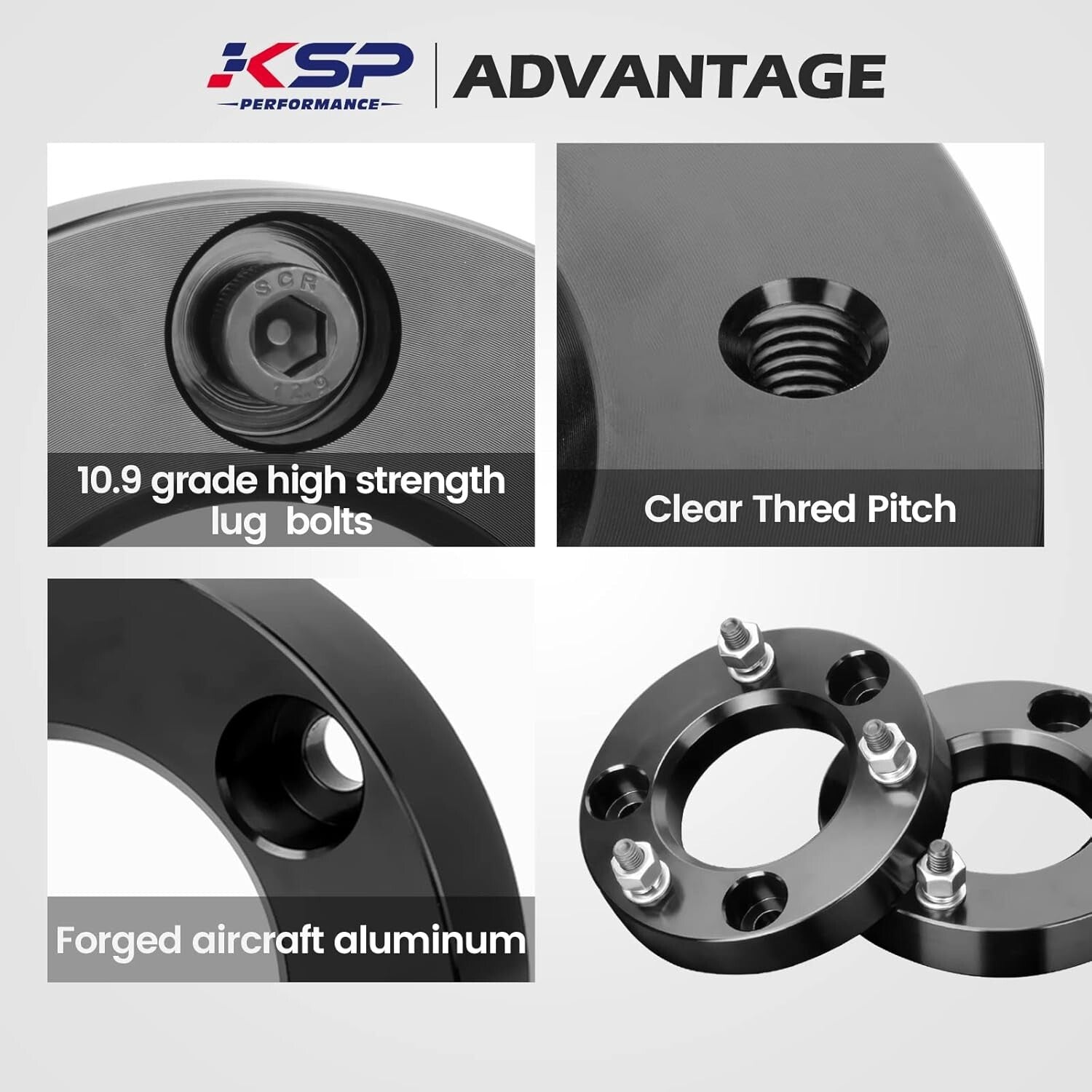 Durable KSP 1.5" Lift Kit with 12.9 Grade Bolts - Perfect for Truck Upgrades