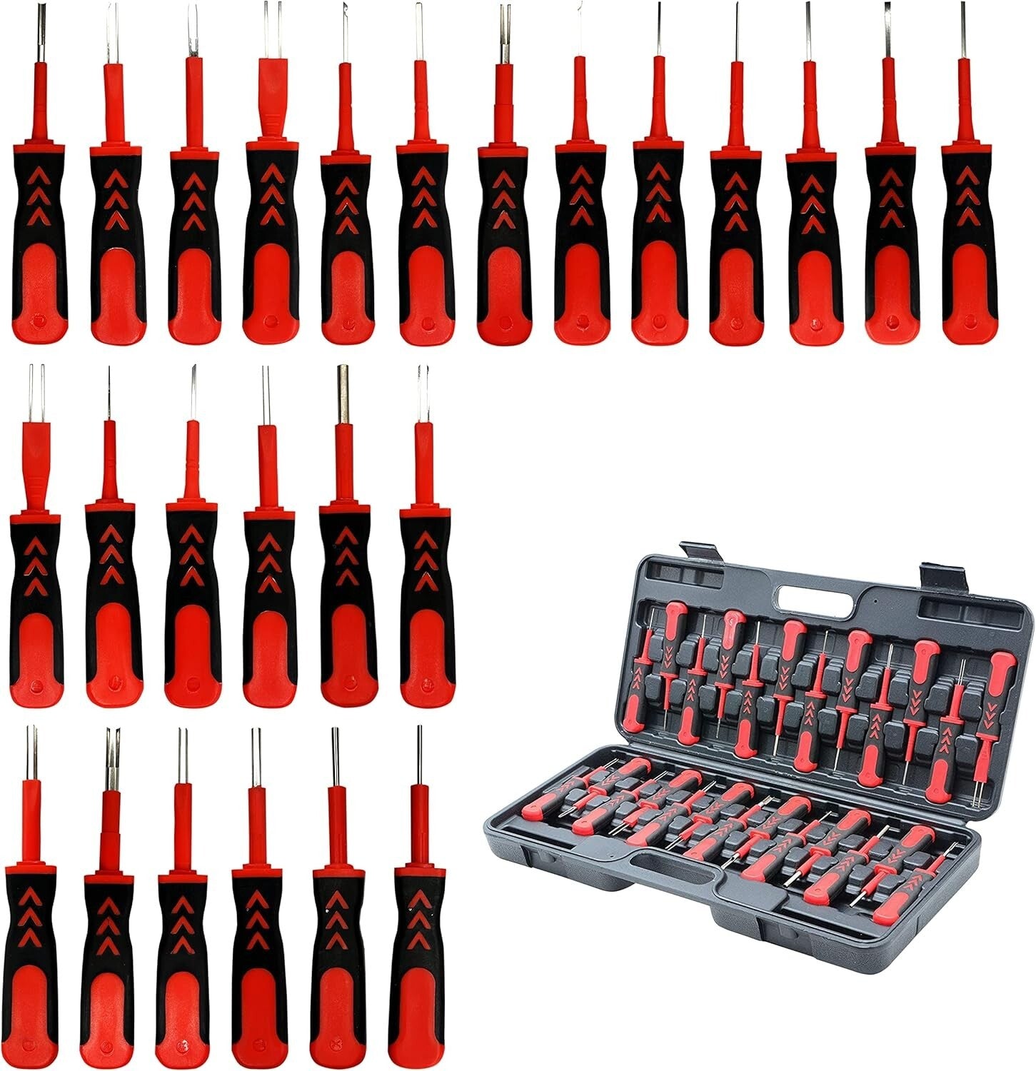 Stainless Steel Terminal Ejector Set with Comfortable Grip - Versatile 25 PCS