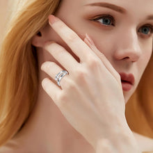 Load image into Gallery viewer, Adjustable Faith Cross Ring in Sterling Silver - Inspirational Jewelry Gift