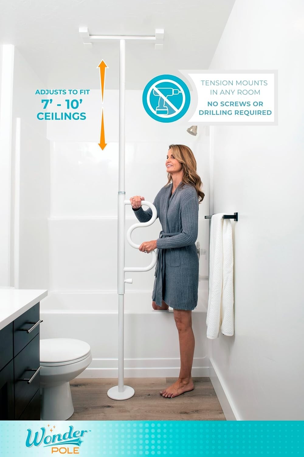 Wonder Pole - Security Pole and Assist Bar for Enhanced Mobility & Independence