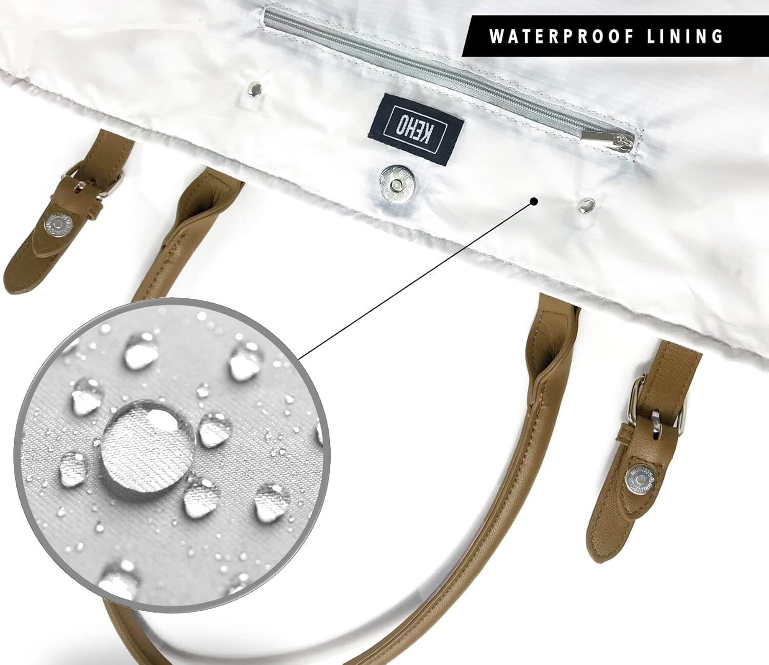 Versatile Waterproof Beach Bag with Ample Space and Easy Carry Handle for Women