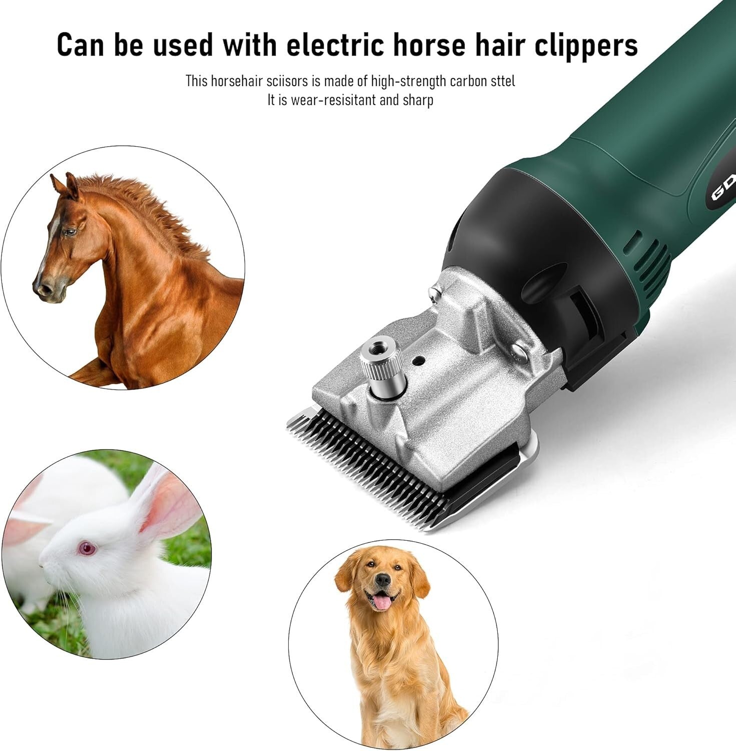 Versatile Livestock Clippers with Variable Speed - Perfect for Professional Care