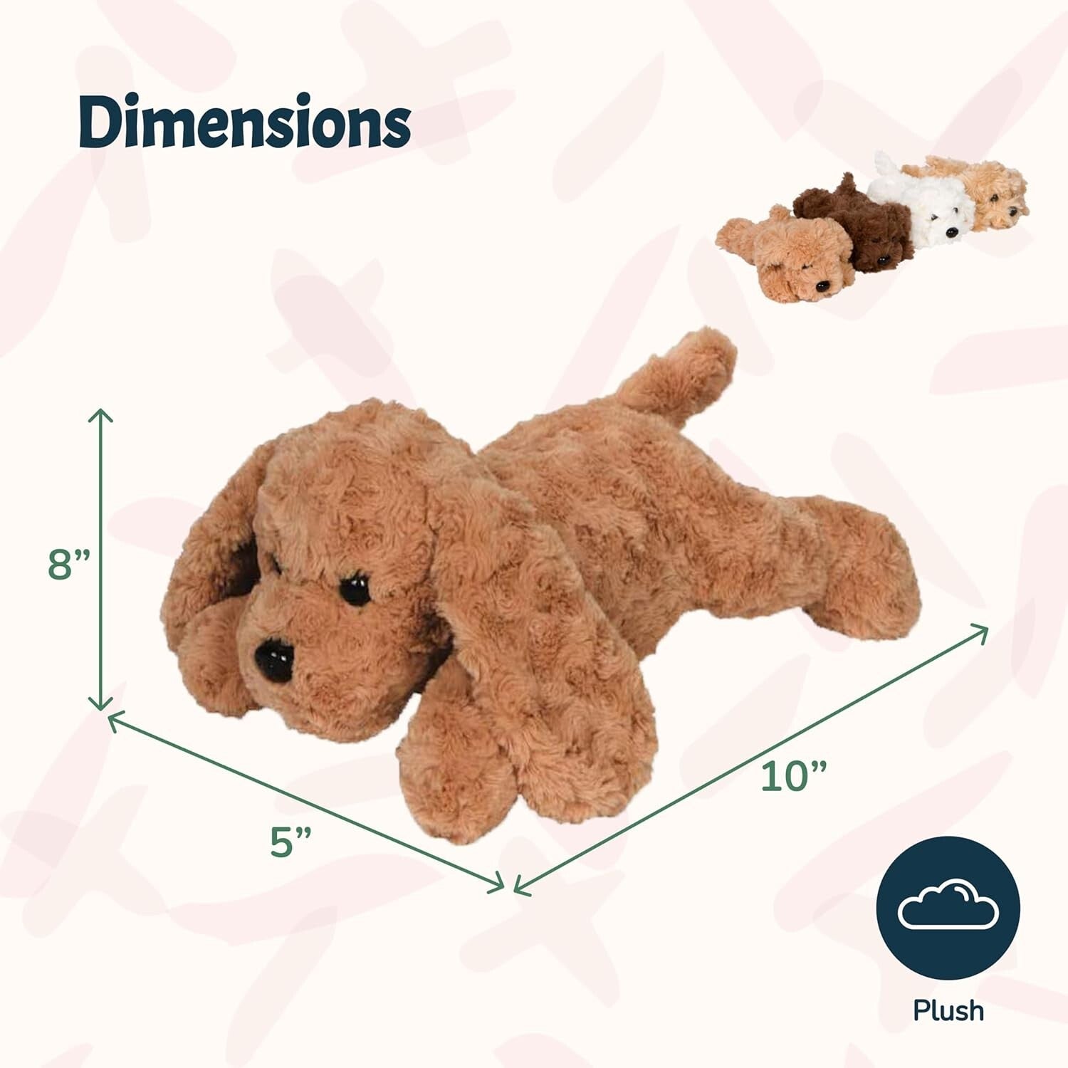 Adopt Your Puppy Family: Enchanting Labradoodle Plush with Four Puppies Included