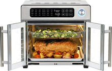 Load image into Gallery viewer, 26 QT Extra Large Stainless Steel Air Fryer with Touchscreen - French Doors