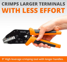 Load image into Gallery viewer, Lightweight High Leverage Wire Crimper 9" Tool Set - Perfect Crimping Every Time