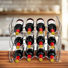 Load image into Gallery viewer, Versatile 6-Tier Stackable Wine Rack - Holds 24 Bottles for Home Bar or Pantry