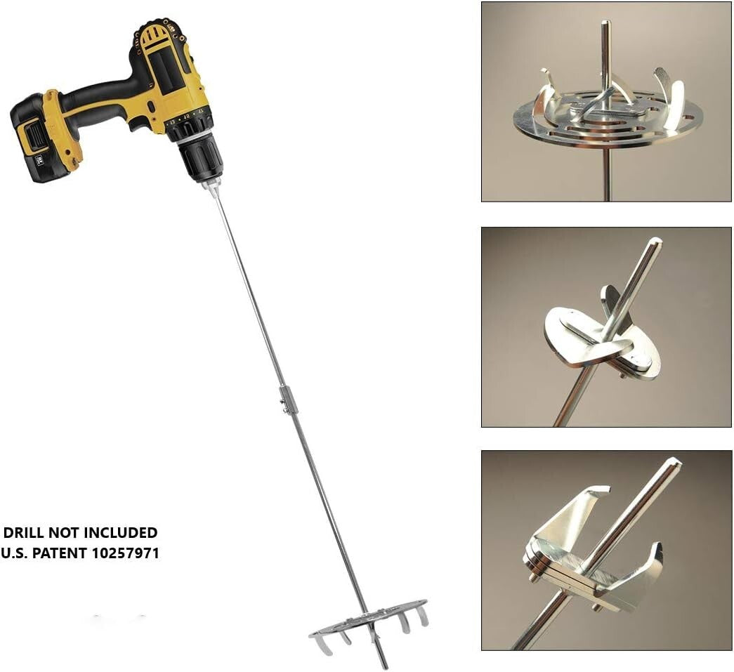 Drill Till 3-in-1 Gardening Tool Set – Ergonomic Solution for Weeding & Tilling