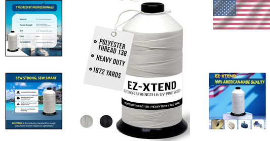 8oz Bonded Polyester Thread: Strong & Smooth for Industrial Sewing Applications