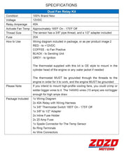 Load image into Gallery viewer, High-Performance Cooling Fan Relay Kit with Easy Wiring Diagram and Accessories