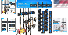 Load image into Gallery viewer, Heavy-Duty Fishing Rod Rack - V6 Holders for Garage &amp; Stylish Organization