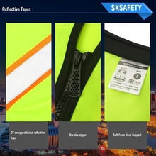 Load image into Gallery viewer, Professional Class 2 Safety Vest with Reflective Strips and 12 Tactical Pockets