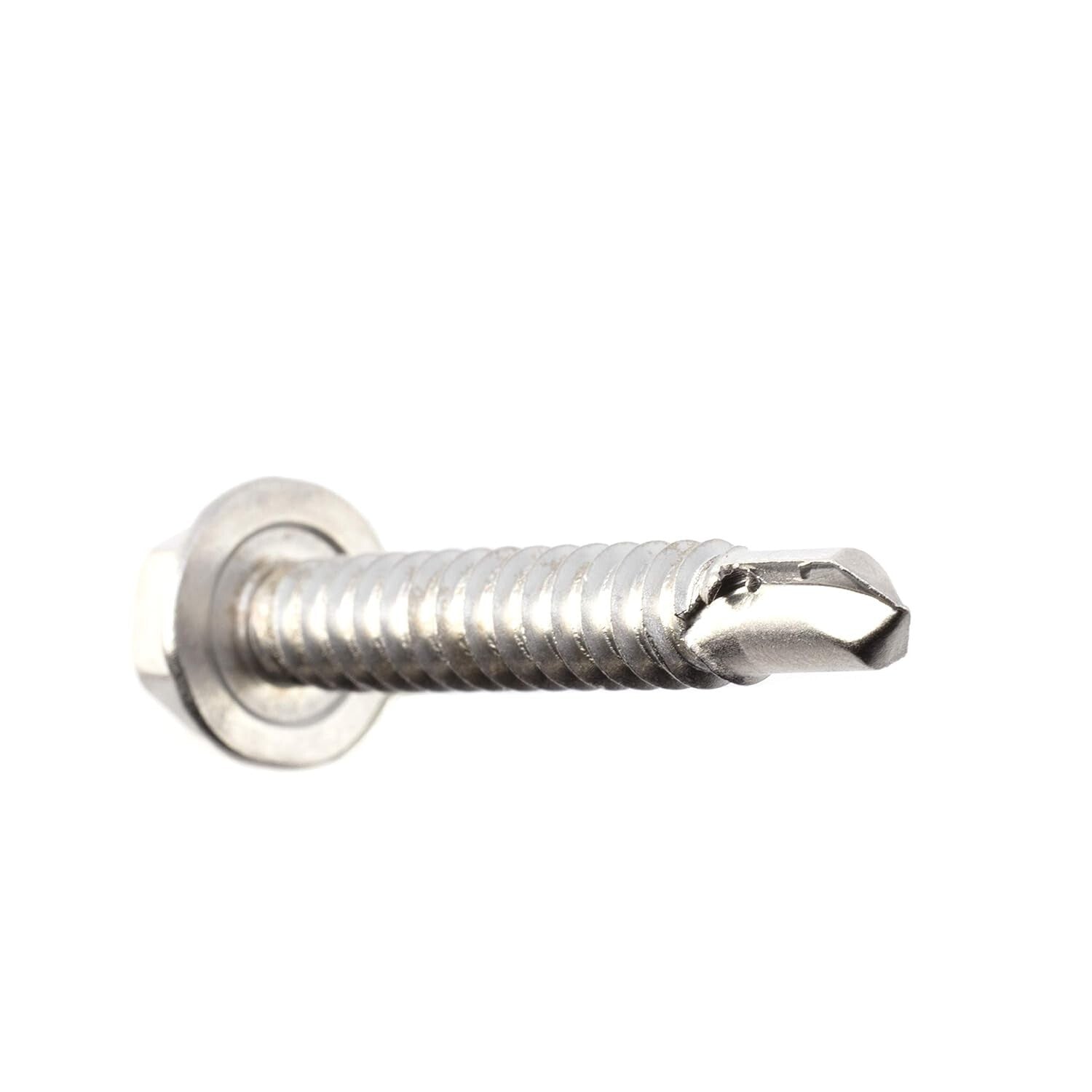 Hex Washer Head Self-Drilling Screws - 1.5" Length, 100ct for Professionals