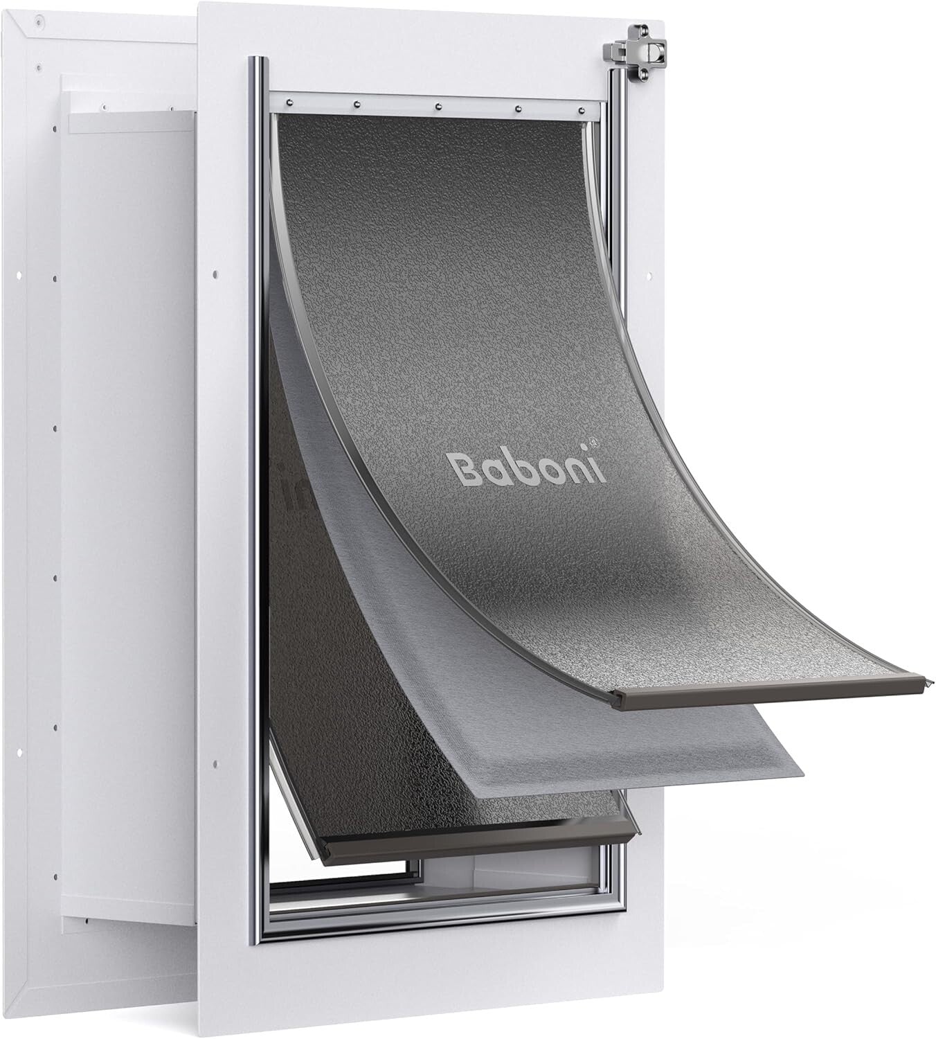 Weatherproof Large Pet Door with Steel Frame and Telescoping Tunnel for Freedom