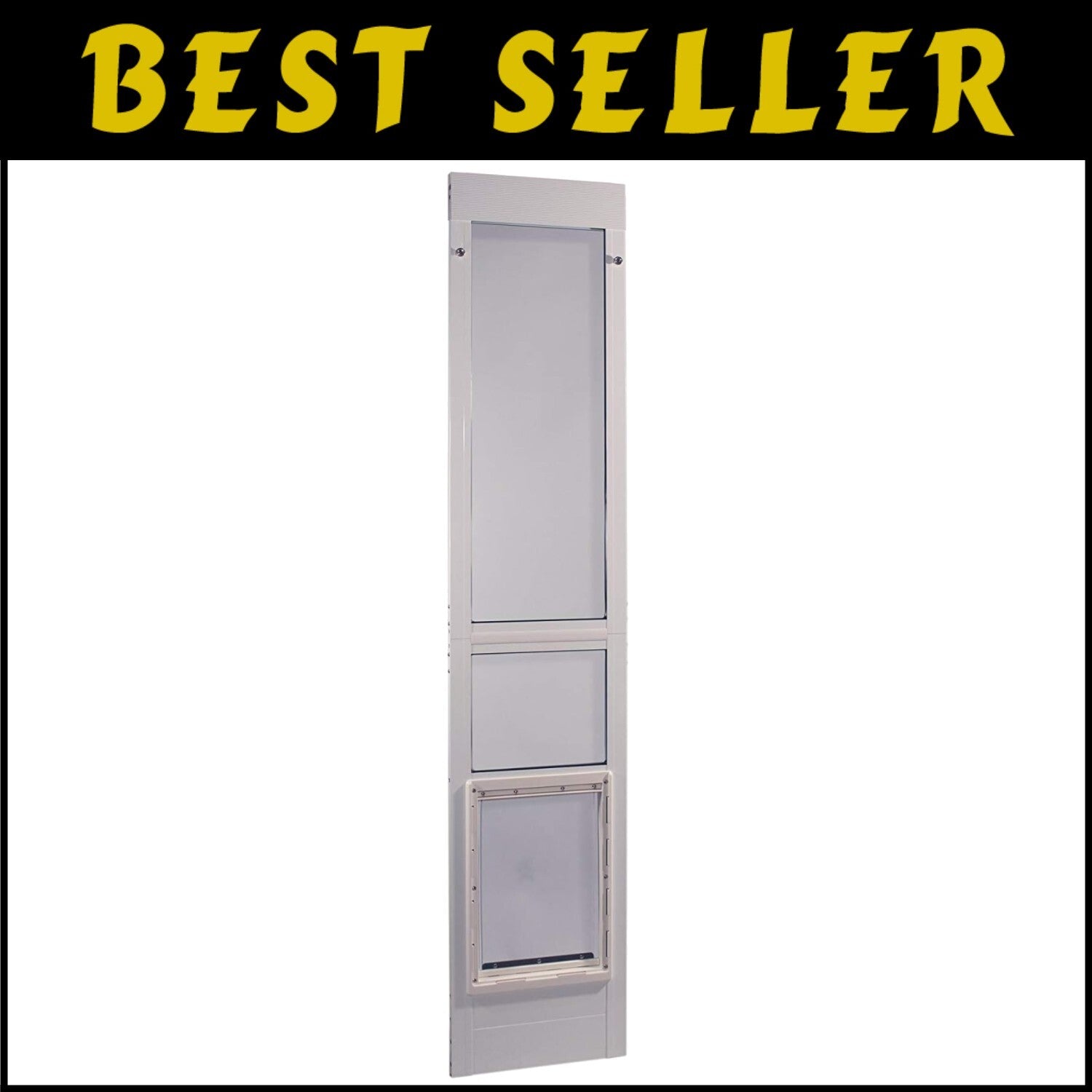 Elegant Modular Aluminum Pet Patio Door with Flexible Flap for Large Breeds