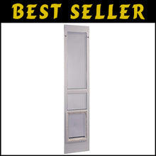 Load image into Gallery viewer, Elegant Modular Aluminum Pet Patio Door with Flexible Flap for Large Breeds