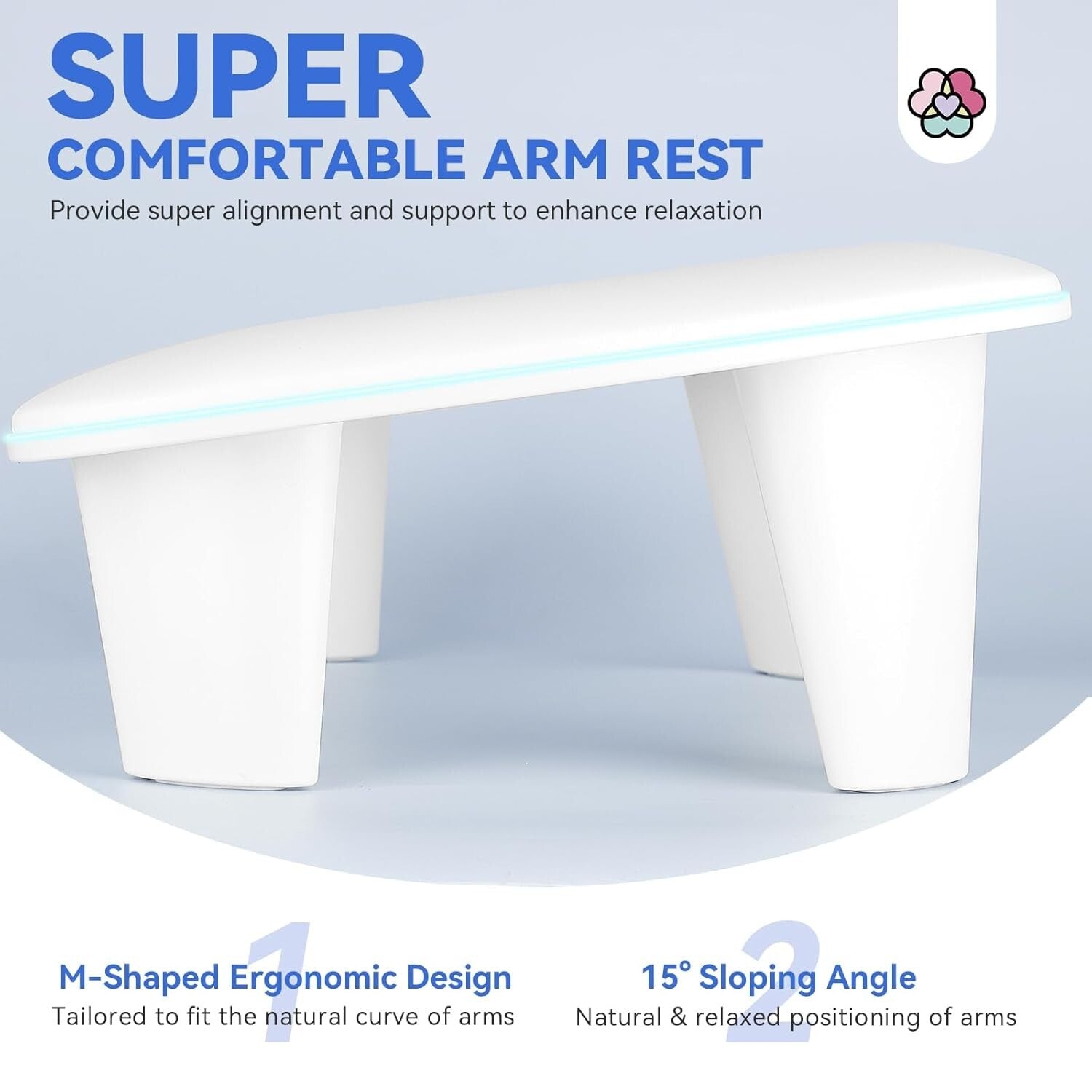 Comfortable Nail Arm Rest with Waterproof Protection - Perfect for Professionals