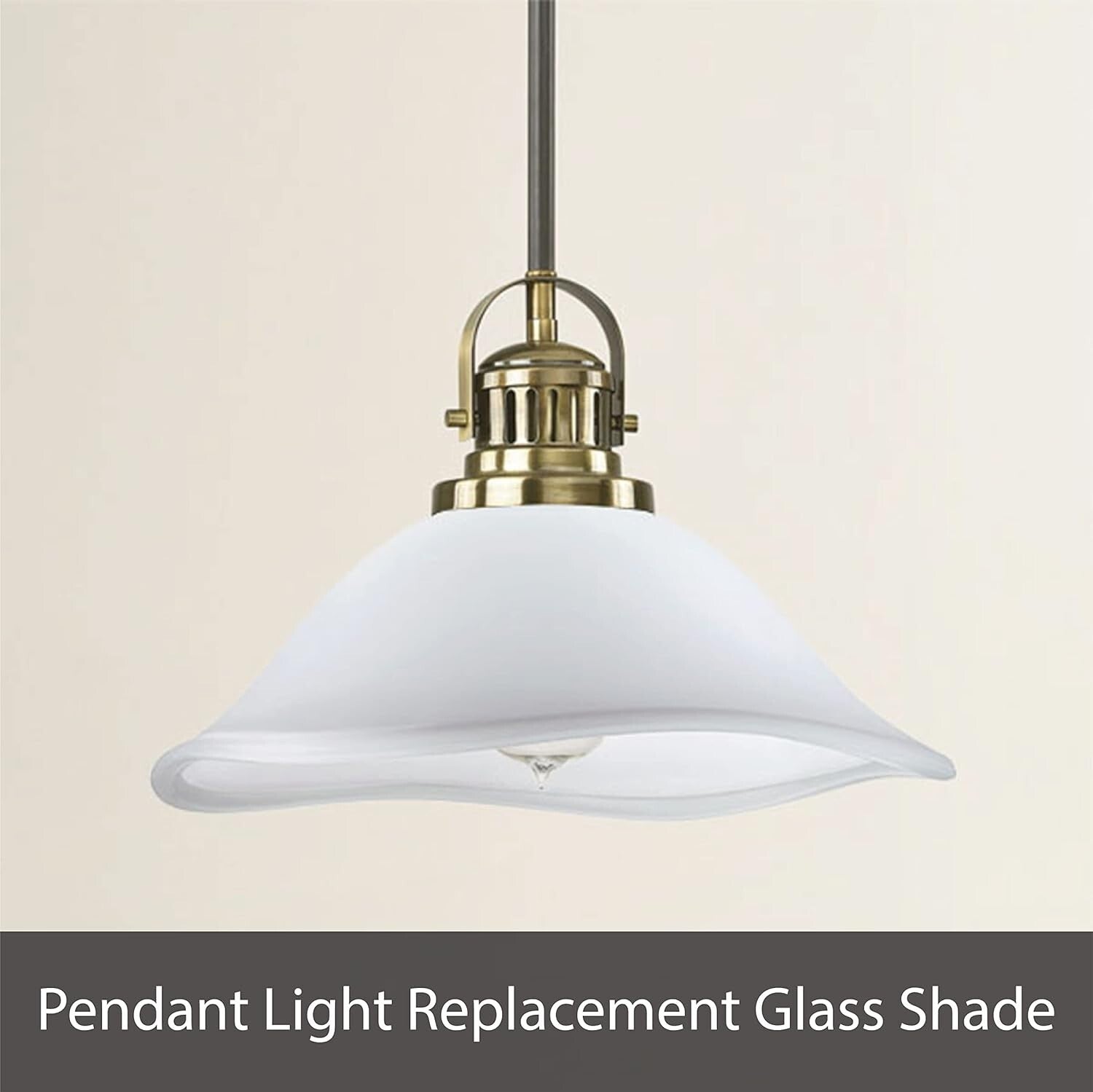 Frosted Alabaster Glass Shade Replacement for Torchiere and Pendant Lamps