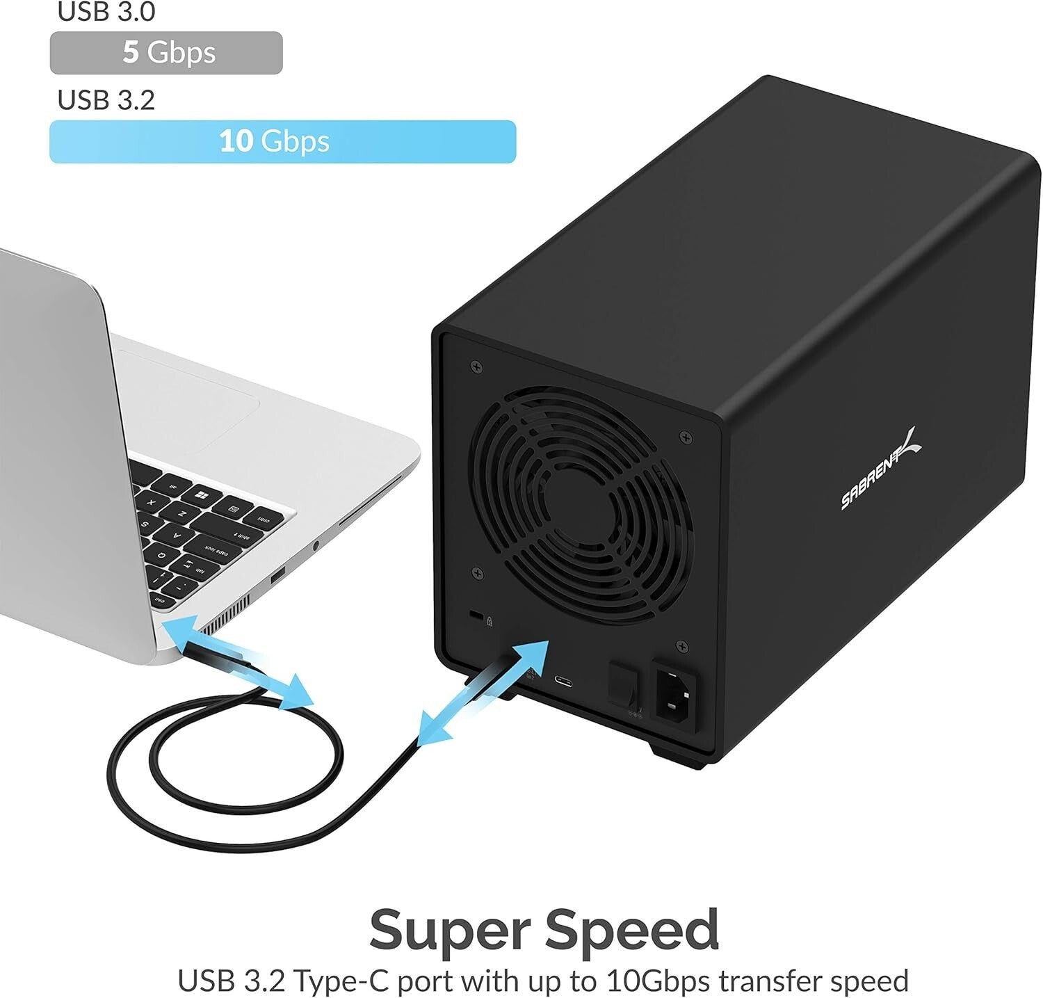 Effortless Data Management: 5-Bay SATA Docking Station with 10Gbps Transfer