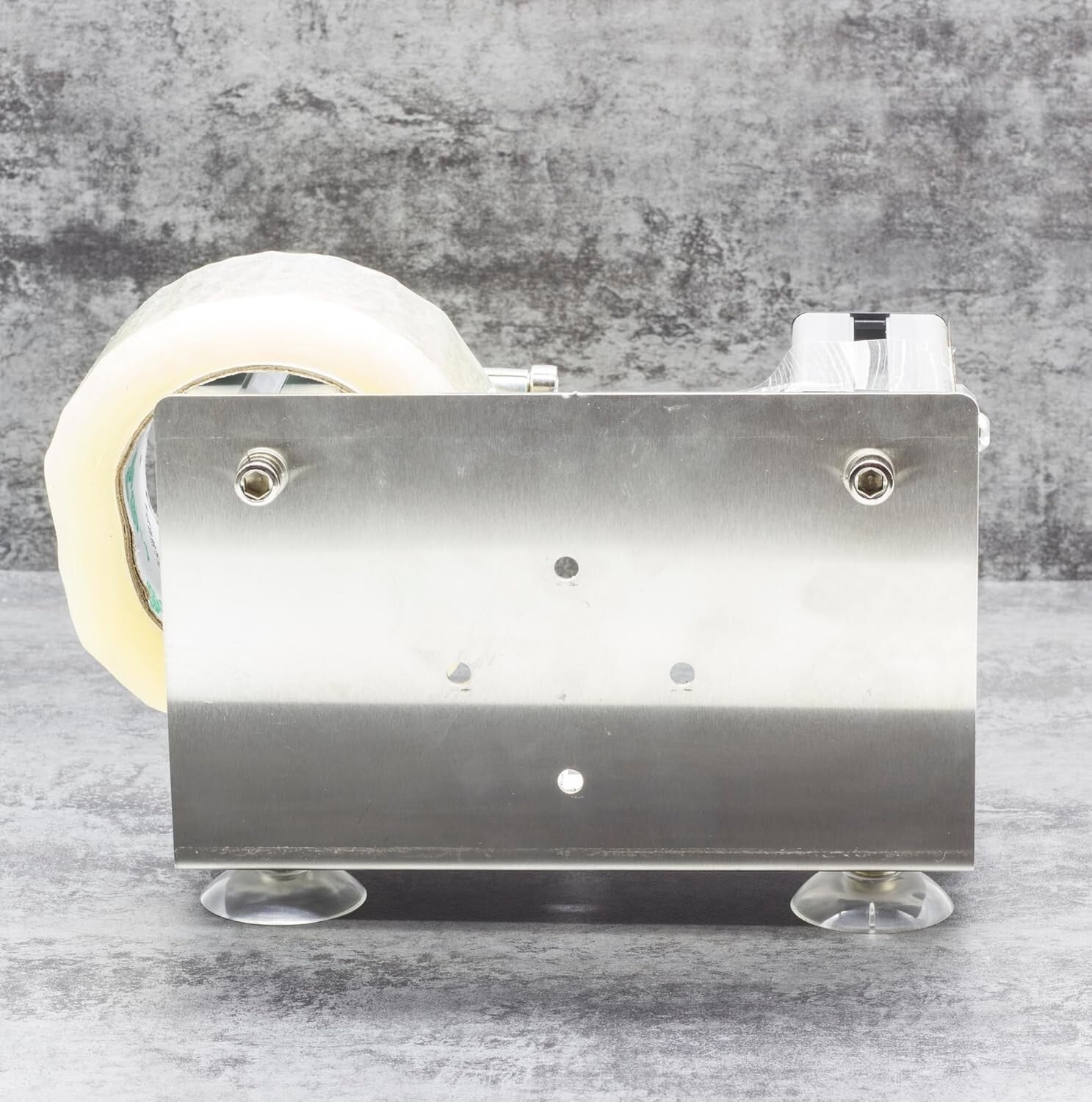 2''/3'' Stainless Steel Desktop & Wall-Mounted Tape Dispenser with Suction Cup