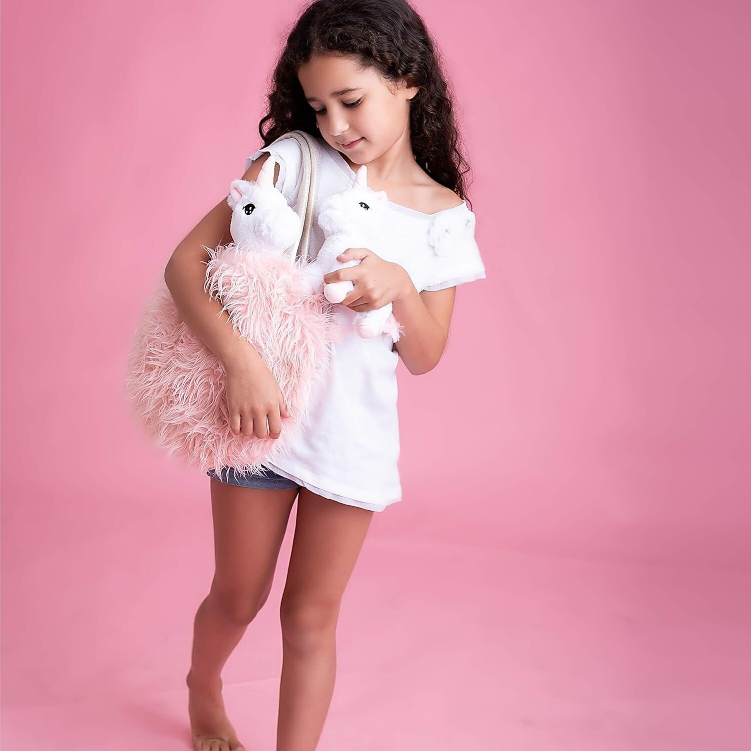 Deluxe Unicorn Plush Set with XL Carrier & Blanket - Perfect Gift for Girls 3-8