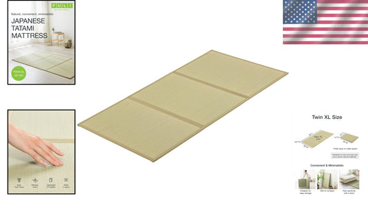 Traditional Rush Grass Tatami Mattress - Supportive Twin XL Sleeping Surface