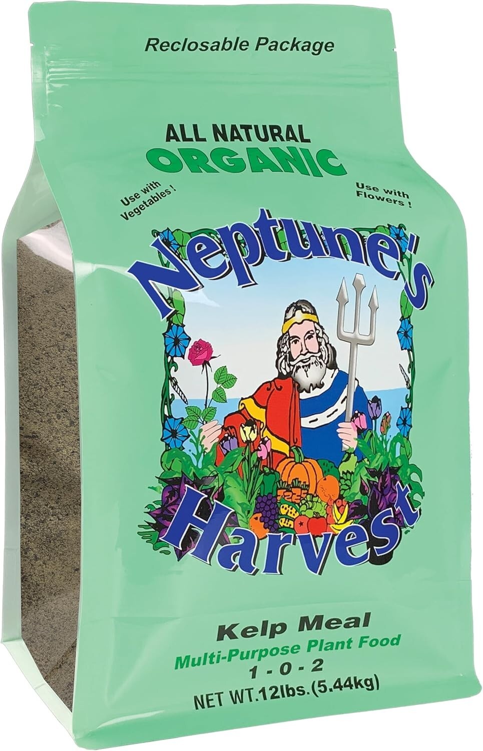 12 lb Multi-Purpose Kelp Meal Fertilizer for Enhanced Plant Growth & Soil Health