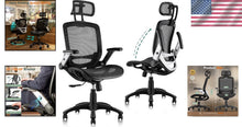 Load image into Gallery viewer, Multi-Functional Ergonomic Chair with Flip-Up Arms - Ideal for Tall Users