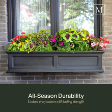 Load image into Gallery viewer, Rectangular 4ft Self-Watering Planter - Weather Resistant for Vibrant Blossoms