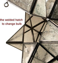 Load image into Gallery viewer, Handcrafted 16'' Clear Moravian Star Hanging Light - Vintage Modern Flair