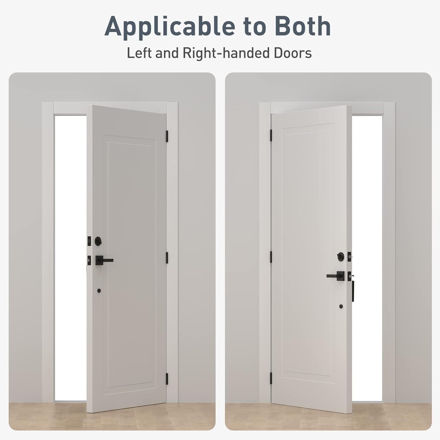 Soft Close Door Hinges - 4 Pack, Matte Black, Ideal for Residential & Commercial