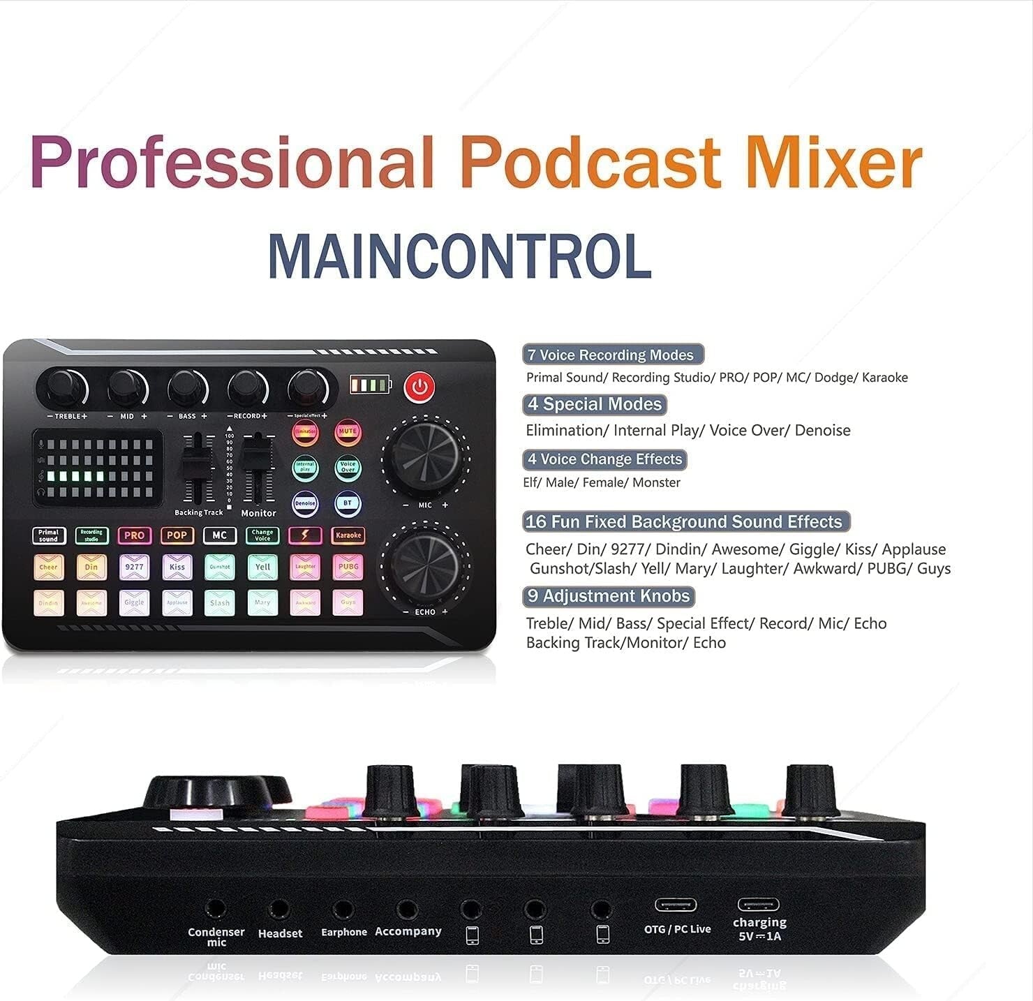 BM-800 Podcast Microphone & Mixer Bundle - Perfect for Streamers & Creators