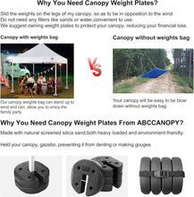 Load image into Gallery viewer, Heavy-Duty Canopy and Tent Weights with Adjustable Design - 4Pack 40LB