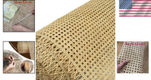 Load image into Gallery viewer, Natural Brown Rattan Cane Webbing 60"L x 24"W for Elegant Home Decor Projects