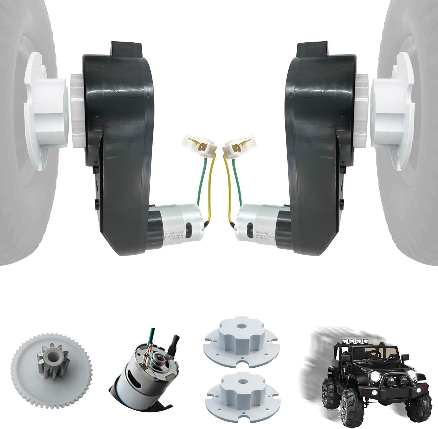 High-Speed 24V RS555 Motors for Power Wheels - Enhanced Performance Upgrade Kit