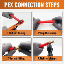 Load image into Gallery viewer, 50-Pack 1/2" Lead-Free Brass PEX Coupling - NSF Certified Plumbing Fittings
