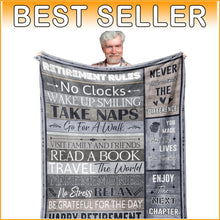 Load image into Gallery viewer, Lightweight Polyester Blanket 80x60in - Perfect Retirement Gift with Humor
