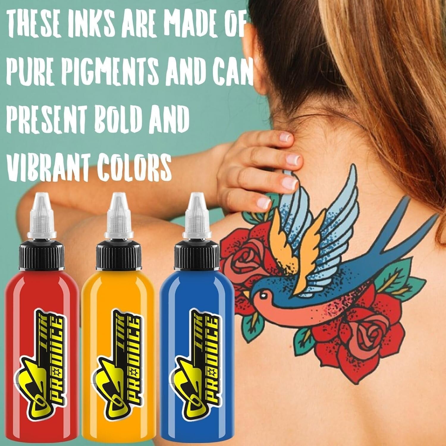 14 Rich Pigments Tattoo Ink Set - Perfect for Professionals & Beginners