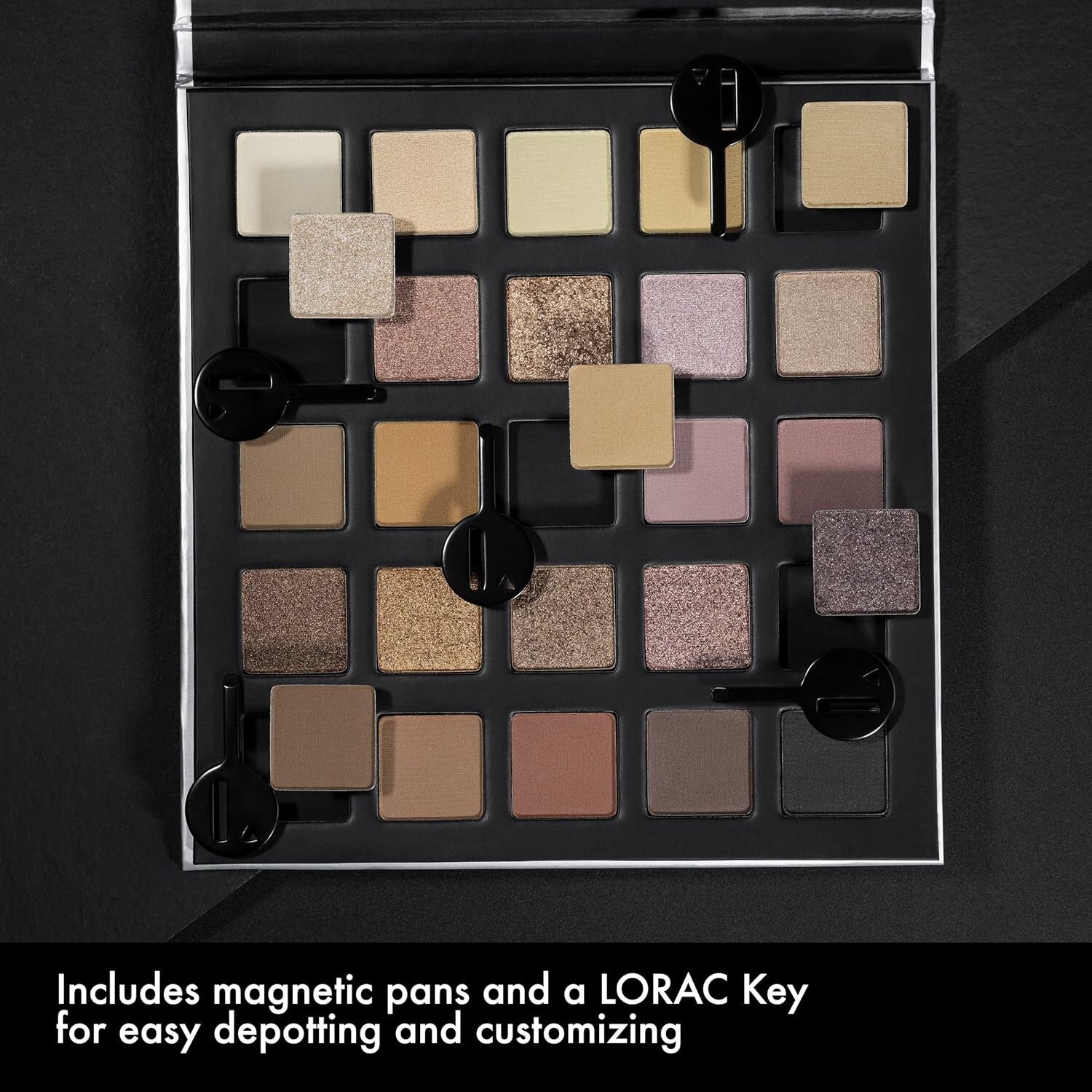 5.9-Inch PRO Eyeshadow Palette - High Pigmented, Gentle on Skin, Mirror Included
