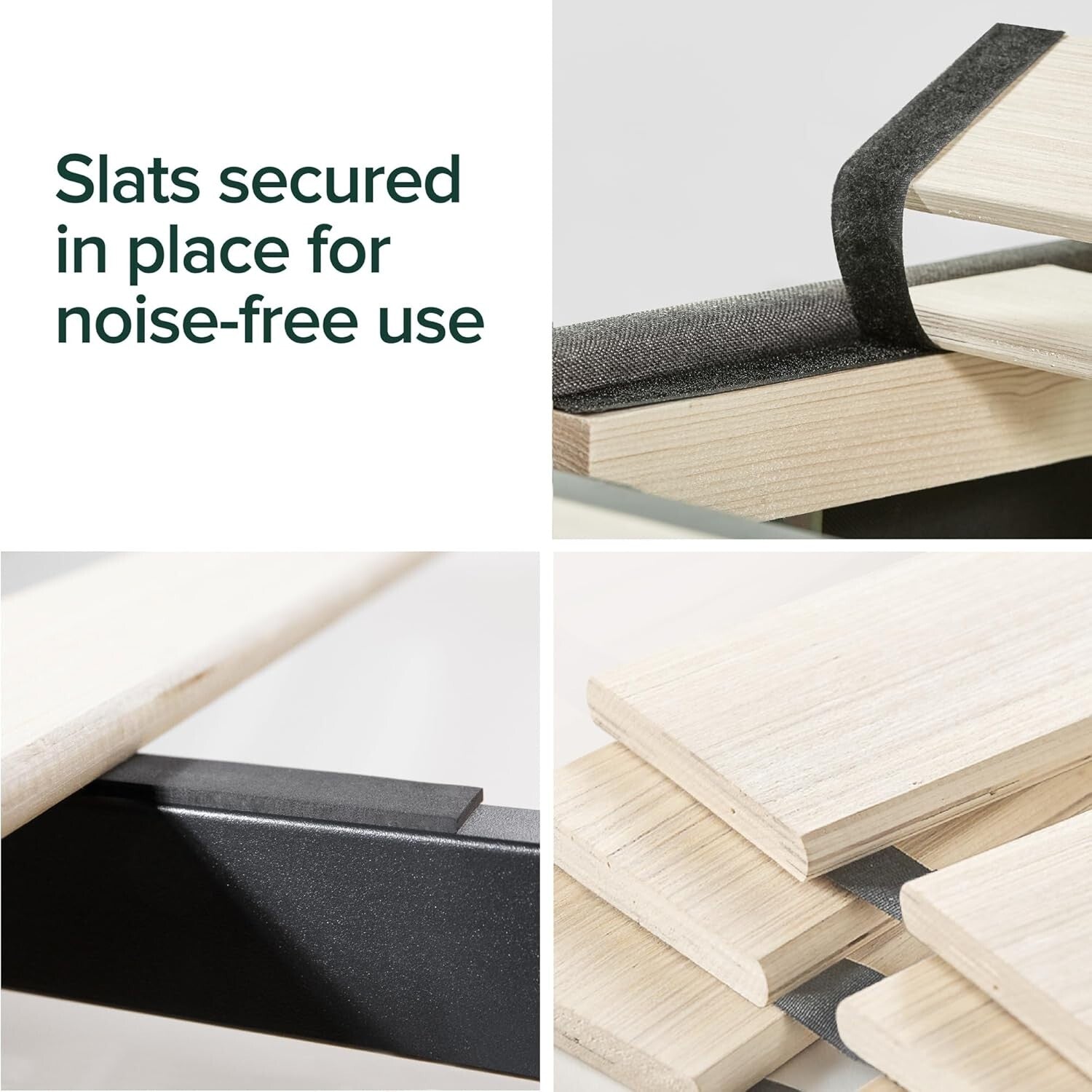 Durable California King Platform Bed Frame - Upholstered, No Box Spring Required