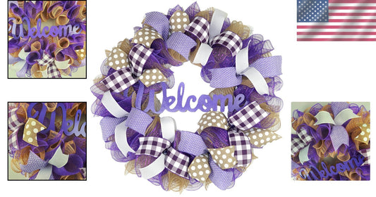 Customizable Jute Welcome Wreath - Perfect Handmade Gift for Every Occasion