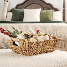 Load image into Gallery viewer, Rustic Water Hyacinth Baskets with Wooden Handles - Perfect for Any Room, 2-Pack