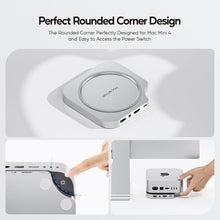 Load image into Gallery viewer, Premium Mac Mini M4 Stand with 4TB M.2 SSD Enclosure &amp; Fast Data Transfer