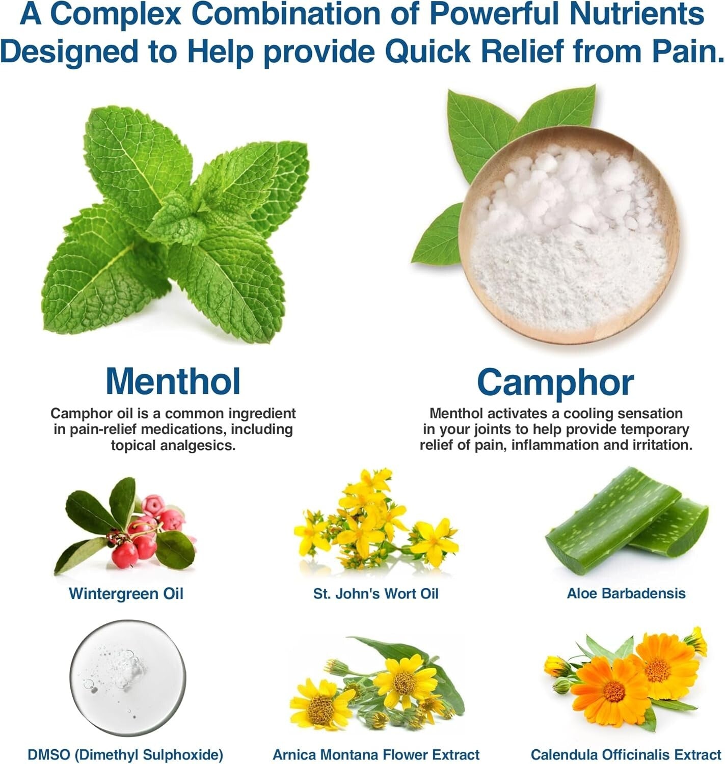 Muscle Rub Liquid with DMSO, Menthol & Camphor – No Mess Relief for Sore Muscles