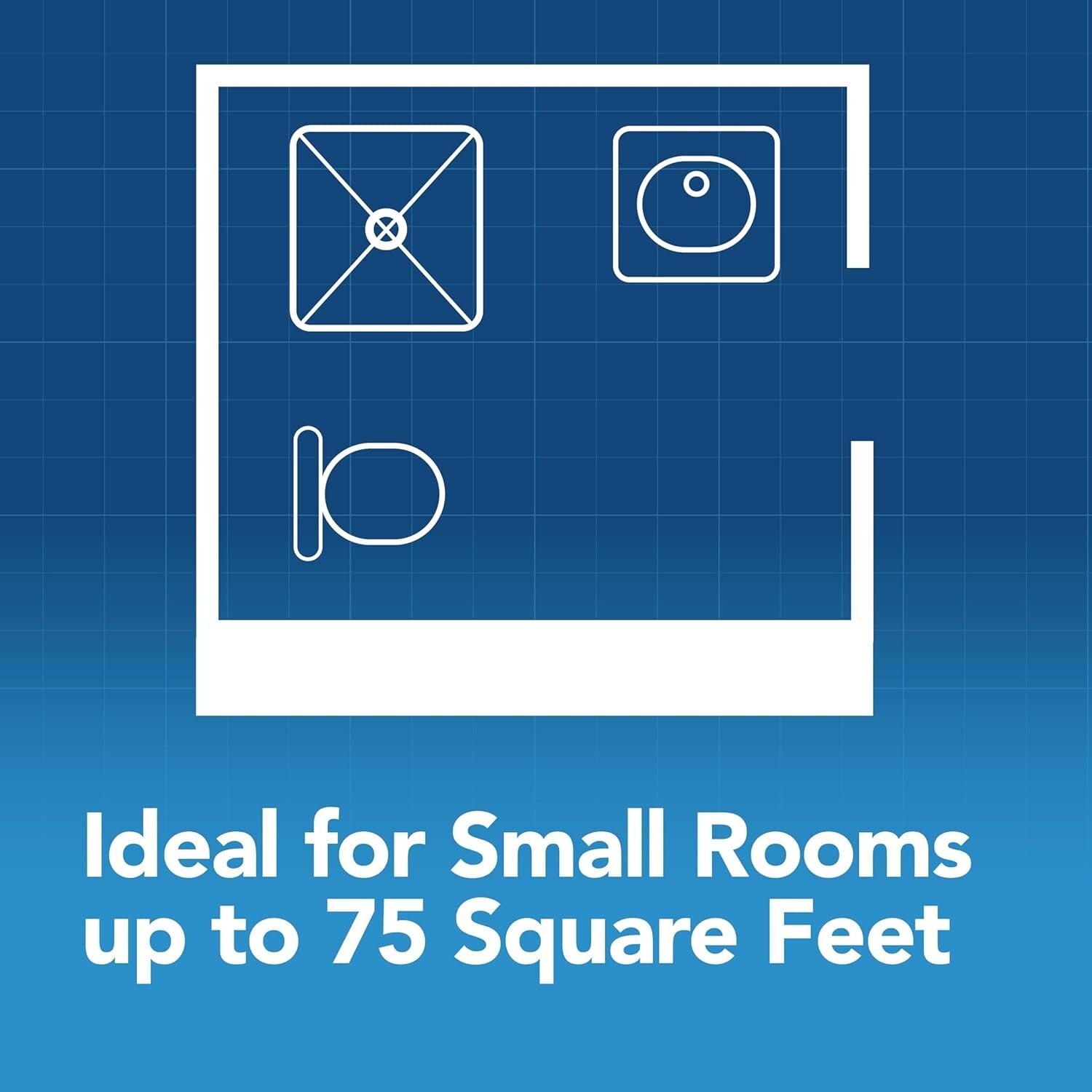 High Efficiency 80 CFM Ceiling Mount Bathroom Fan - Silent Operation 0.4 Sones